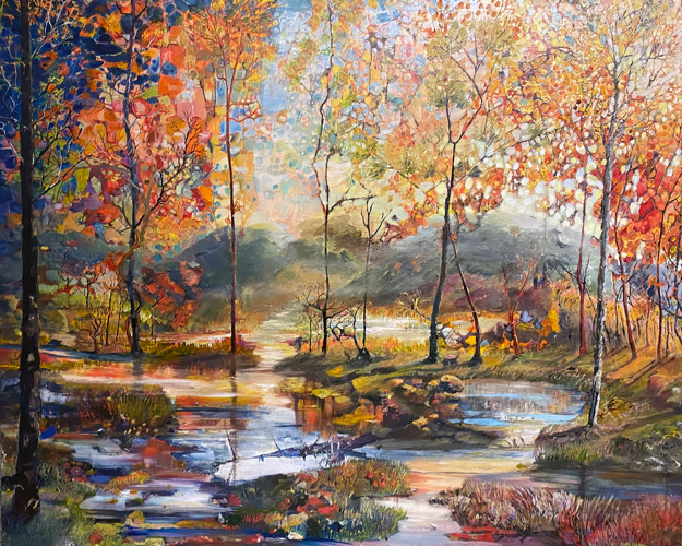 Click to view detail for Tarn Inlet 48x60 $5800